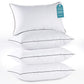 HUXMEYSON Pillows Standard Size Set of 4, Down Alternative Fill