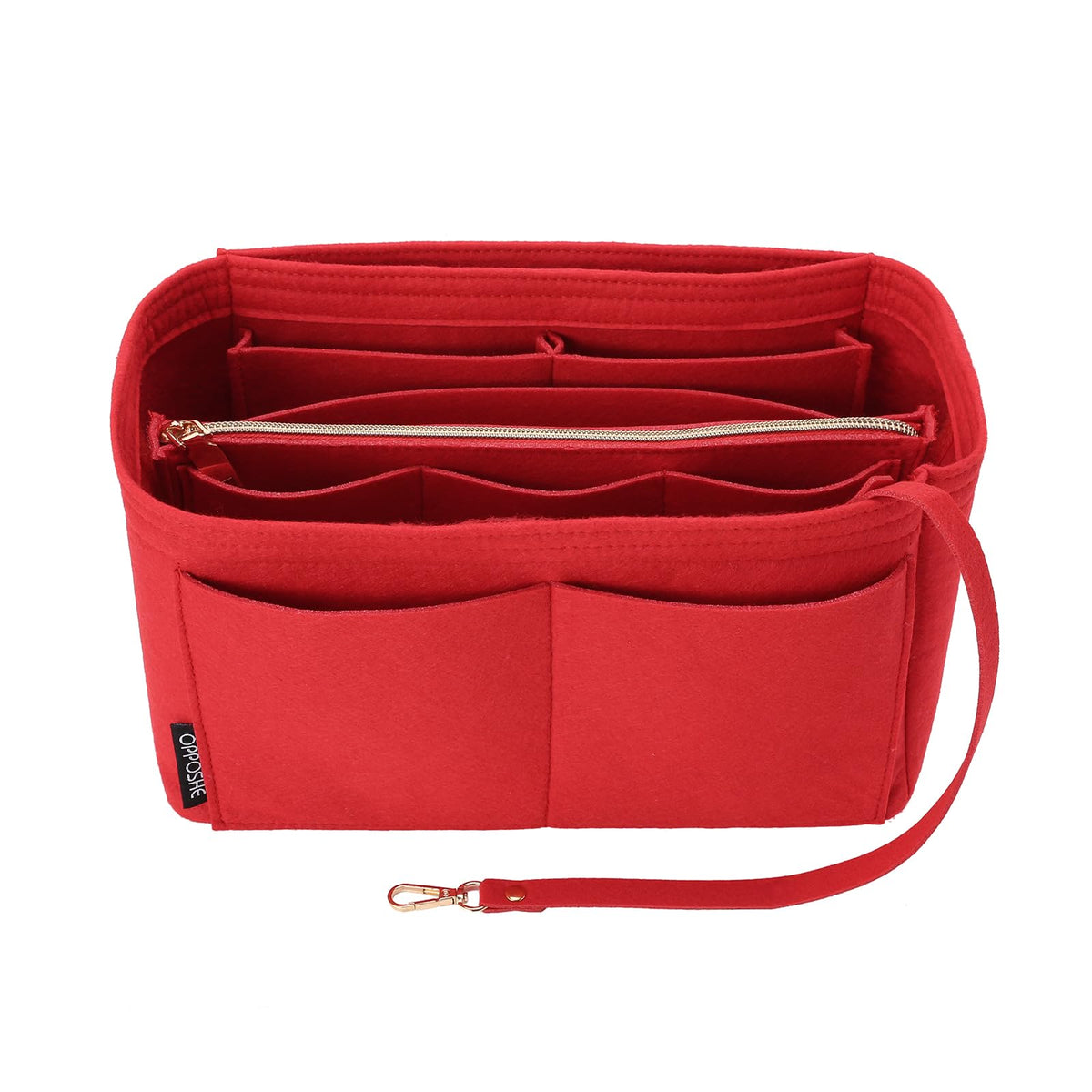 OPPOSHE Purse Organizer Insert, Softened Felt Bag Organizer Insert for Tote