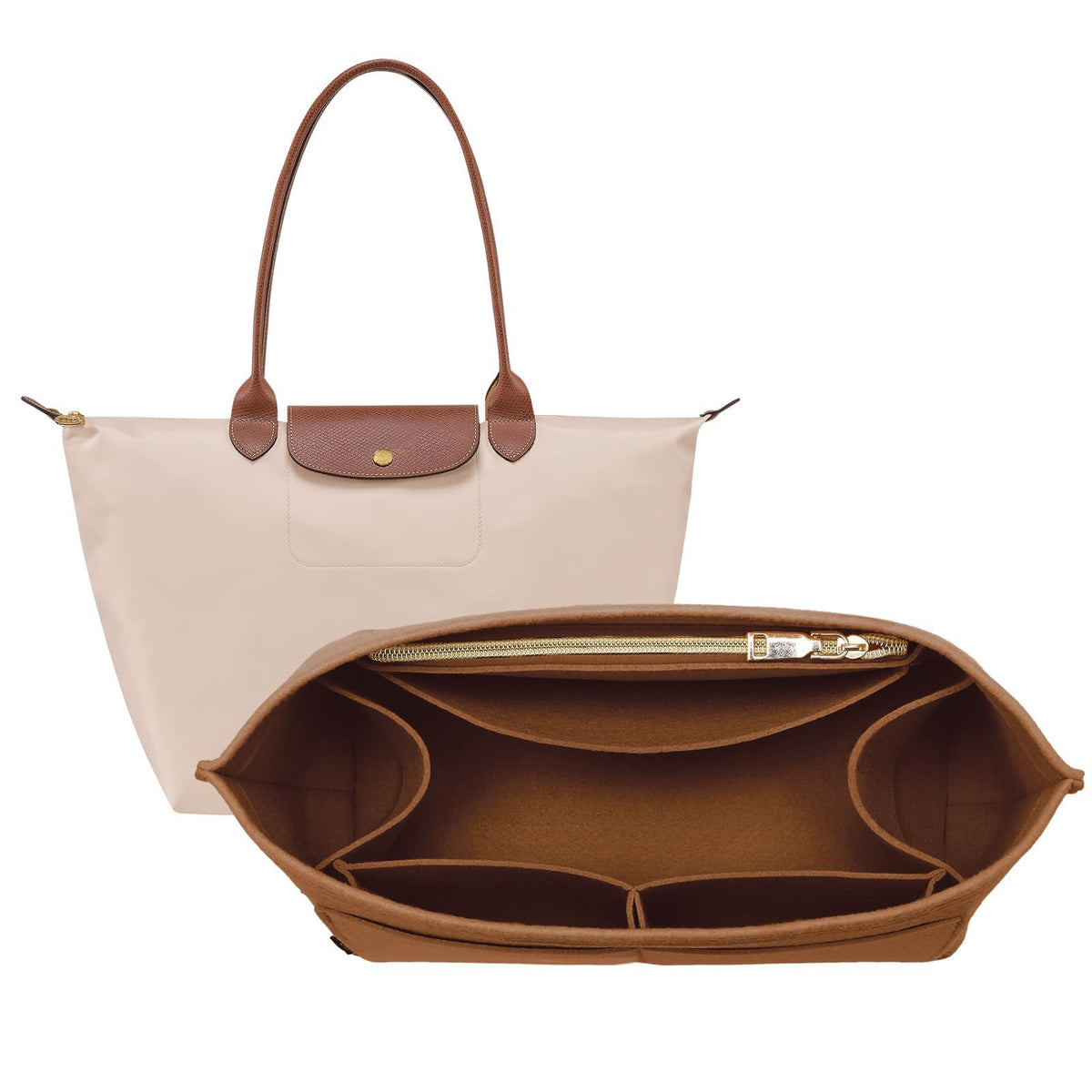 Purse Organizer Insert for Longchamp Bag, Tote Handbag Organizer for Women