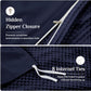 JOLLYVOGUE Waffle Wave Duvet Cover Set Queen Size, 3-Piece, Navy