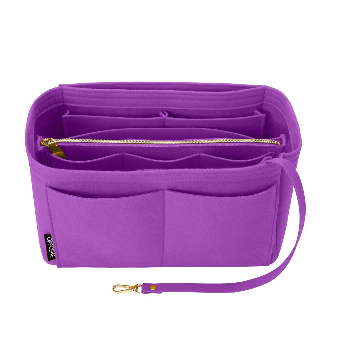 OPPOSHE Purse Organizer Insert, Softened Felt Bag Organizer Insert for Tote