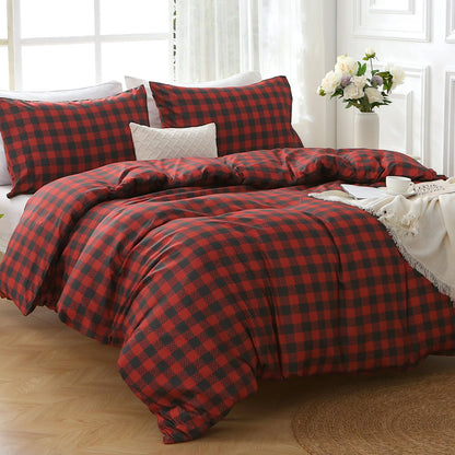 Jollyvogue Queen Size 4 Piece Sheet Set Soft Breathable Bed Sheet Set for Bedroom