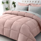 JOLLYVOGUE Twin Comforter Set, Ultra-Soft Bed in a Bag Twin Size 5 Pieces, Oeko-TEX Certified Bedding Set with Down Alternative Comforter, Sheets, Pillowcases & Shams, Dark & Light Grey