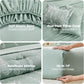 MUXHOMO Sage Green TwinXL Comforter Set, Elegant Floral Print Bed in a Bag 5 Pieces, Ultra Soft & Breathable Reversible Botanical Pattern Bedding Set with Comforter, Sheets, Pillowcase, and Sham
