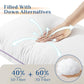 JOLLYVOGUE Pillows Standard Size Set of 1, Washable Supportive Single Bed Pillow with Super Soft Down Alternative Fill, Luxury Fluffy Hotel Quality for Side, Back, and Stomach Sleepers