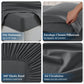 JOLLYVOGUE Queen Size Bed Sheet Set - 4 Piece Bed Sheets Set with Deep Pocket - Soft Breathable & Cooling - Resists Shrinkage & Fading Draps Queen - Easy Care (Dark Grey)