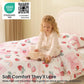 JOLLYVOGUE Kids Duvet Cover Set Twin/Twin XL, Pink Bowknot, 2-Piece