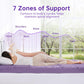 MUXHOMO 2 Inch 7-Zone Twin Mattress Topper, Egg Crate Memory Foam Mattress Topper Twin Size for Back Pain, Lavender Gel Infused Bed Pad, CertiPUR-US and Oeko-TEX Certification (38"×75")