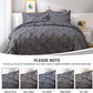 JOLLYVOGUE Comforter Set, Pintuck Dark Grey Bed in a Bag Comforter Set for Bedroom, Beddding Sets with Comforter, Sheets, Bed Skirt, Ruffled Shams & Pillowcases