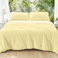 MUXHOMO Beige Twin/Twin XL Comforter Set, All Season Ultra Soft Down Alternative Bedding - 2 Piece Lightweight Bed Set Includes 1 Comforter (68"x88") and 1 Pillow Shams (20"x26")