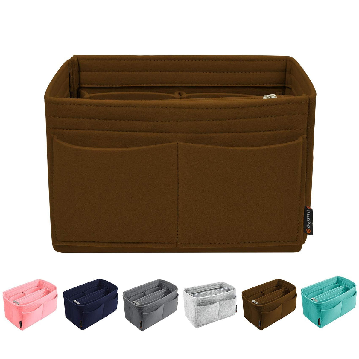 OMYSTYLE Purse Organizer Insert, Felt Tote Bag Organizer Insert with 6 Size