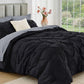 JOLLYVOGUE Twin Comforter Set 5 Pieces - Bed in a Bag Twin for All Season, Pintuck Bedding Comforter Sets with Comforter, Flat Sheet, Fitted Sheet and Pillowcases & Shams, Beige