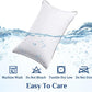 JOLLYVOGUE Bed Pillows Standard Size Set of 4, Cooling and Supportive Full Pillow 4 Pack with Down Alternative Filling for Side and Back Sleepers, Hotel Collection
