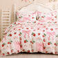 JOLLYVOGUE Kids Duvet Cover Set Twin/Twin XL, Pink Bowknot, 2-Piece