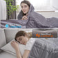 Reversible Weighted Blanket 48''x72'' 15lbs for Adults, Warm Short Plush and Cool Tencel Fabric Double-Sided Weighted Blanket for All Season Use - Carry Bag Included