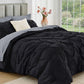 JOLLYVOGUE Twin Comforter Set 5 Pieces - Bed in a Bag Twin for All Season, Pintuck Bedding Comforter Sets with Comforter, Flat Sheet, Fitted Sheet and Pillowcases & Shams, Beige