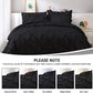 JOLLYVOGUE Comforter Set, Pintuck Black Bed in a Bag Comforter Set for Bedroom, Bedding Comforter Sets with Comforter, Sheets, Bed Skirt, Ruffled Shams & Pillowcases