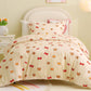 JOLLYVOGUE Kids Duvet Cover Set Twin/Twin XL, Pink Bowknot, 2-Piece