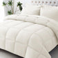 JOLLYVOGUE Twin Comforter Set, Ultra-Soft Bed in a Bag Twin Size 5 Pieces, Oeko-TEX Certified Bedding Set with Down Alternative Comforter, Sheets, Pillowcases & Shams, Dark & Light Grey