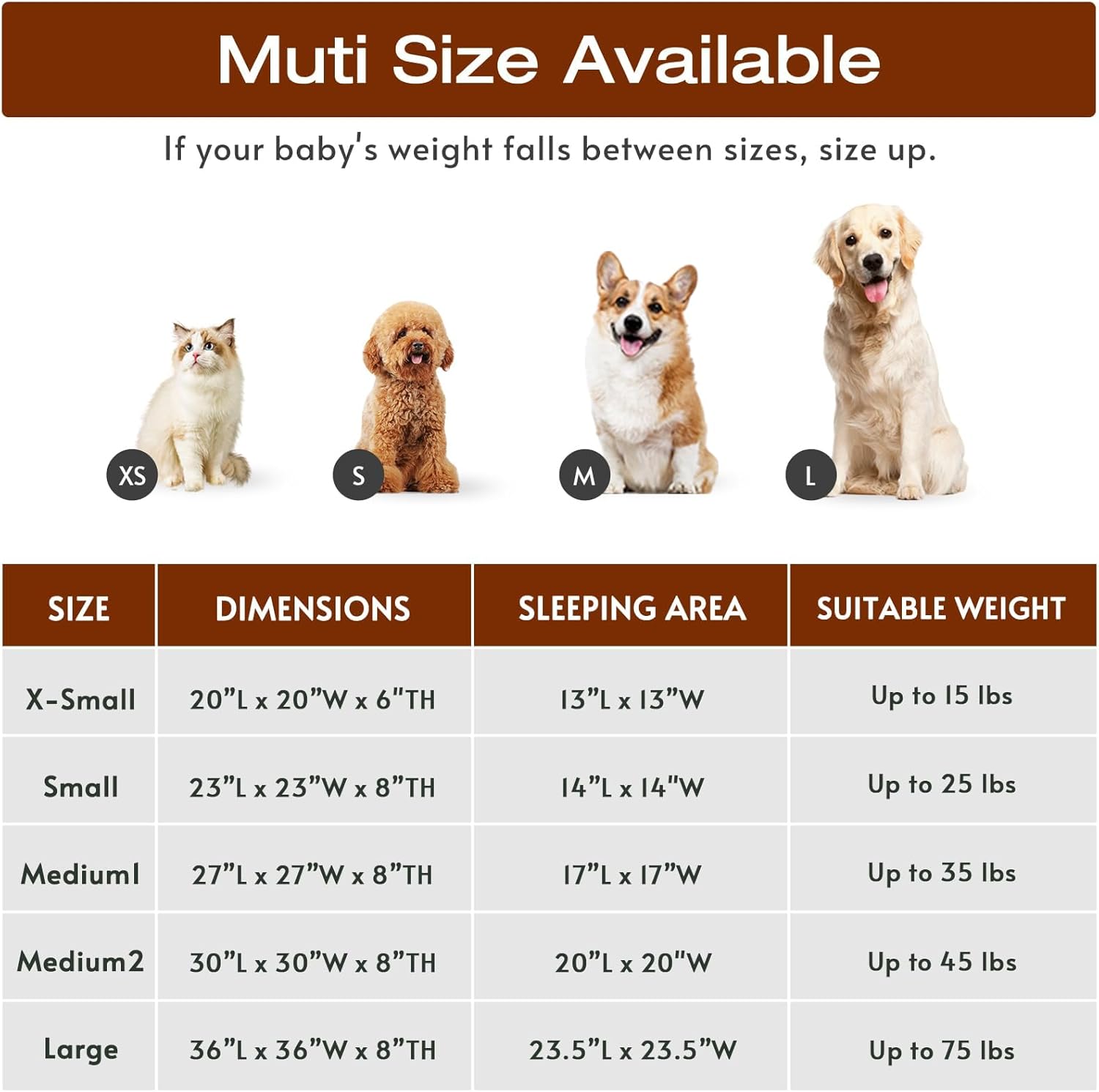 JOLLYVOGUE Small Dog Bed, Calming Soft Anti-Anxiety Donut Cat Bed, Washable Round Fluffy Cushion for Small and Medium Pets (20")
