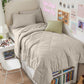 HEVUMYI 7-Piece Queen Comforter Set, Dark Grey Bed in a Bag