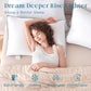 MUXHOMO Bed Pillows Standard Size Set of 2, Full Size Gusseted Bed Pillows for Side, Back, and Stomach Sleepers, Hotel Quality, Oeko-Tex Certified Fluffy Supportive Down Alternative Filling, 2 Pack