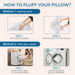 JOLLYVOGUE Pillows Standard Set of 4, Bed Pillow for Side, Back, and Stomach Sleepers, Down Alternative Filled Full Size Pillows, Luxury Hotel Quality and Machine Washable, 26" x 17", 4 Pack