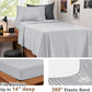 JOLLYVOGUE Twin Comforter Set, Ultra-Soft Bed in a Bag Twin Size 5 Pieces, Oeko-TEX Certified Bedding Set with Down Alternative Comforter, Sheets, Pillowcases & Shams, Dark & Light Grey