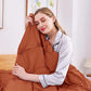 JOLLYVOGUE Comforter Set, Pintuck Burnt Orange Bed in a Bag Comforter Set for Bedroom, Bedding Comforter Sets with Comforter, Sheets, Bed Skirt, Ruffled Shams & Pillowcases