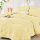 HYMOKEGE Full Size Comforter Sets Seersucker 7 Pieces, All Season Luxury Bed in a Bag for Bedroom, Bedding Set with Comforters, Sheets, Pillowcases & Shams, Dark Grey