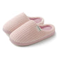 HUXMEYSON Slippers for Women, Warm Memory Foam Comfy House Slippers with Anti-Skid Rubber Sole for Indoor and Outdoor