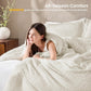 JOLLYVOGUE Queen Comforter Set 7-Piece, Boho Tufted Bed in a Bag, Beige