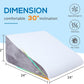 Sasttie Wedge Pillow 24x24x12 inch, Memory Foam Bed Wedge, Cool Grey