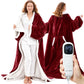 JOLLYVOGUE Wearable Heated Blanket - Heating Electric Blanket with Sleeves & Foot Pocket, Heated Throw for Adult, Birthday Gifts with 7 Heat Settings & Fixed 4h Auto Shut-Off (50 * 70 Inch, Blue)