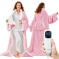 JOLLYVOGUE Wearable Heated Blanket - Heating Electric Blanket with Sleeves & Foot Pocket, Heated Throw for Adult, Birthday Gifts with 7 Heat Settings & Fixed 4h Auto Shut-Off (50 * 70 Inch, Blue)