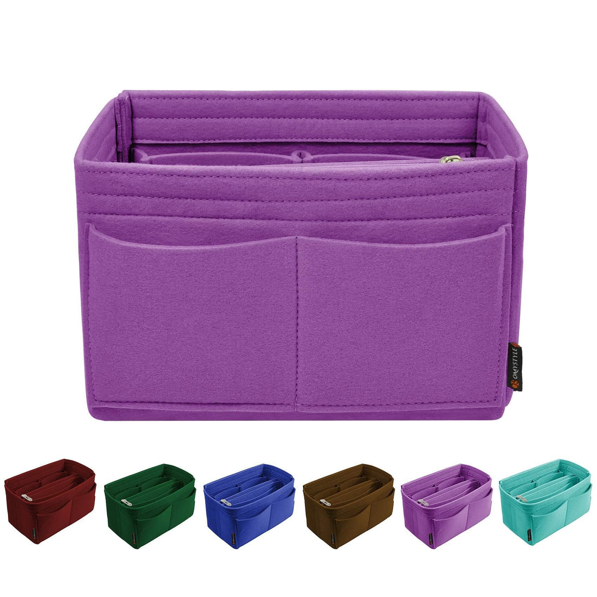 OMYSTYLE Purse Organizer Insert, Felt Tote Bag Organizer Insert with 6 Size