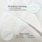 OMYSTYLE Full Body Bath Pillow, Bath Pillows for tub with Mesh Washing Bag & 21 Non-Slip Suction Cups, Spa Bathtub for Head Neck Shoulder and Back Support - 5D Air Mesh & Quick Drying