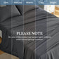 JOLLYVOGUE Queen Size Bed Sheet Set - 4 Piece Bed Sheets Set with Deep Pocket - Soft Breathable & Cooling - Resists Shrinkage & Fading Draps Queen - Easy Care (Dark Grey)