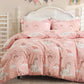 JOLLYVOGUE Kids Duvet Cover Set Twin/Twin XL, Pink Bowknot, 2-Piece
