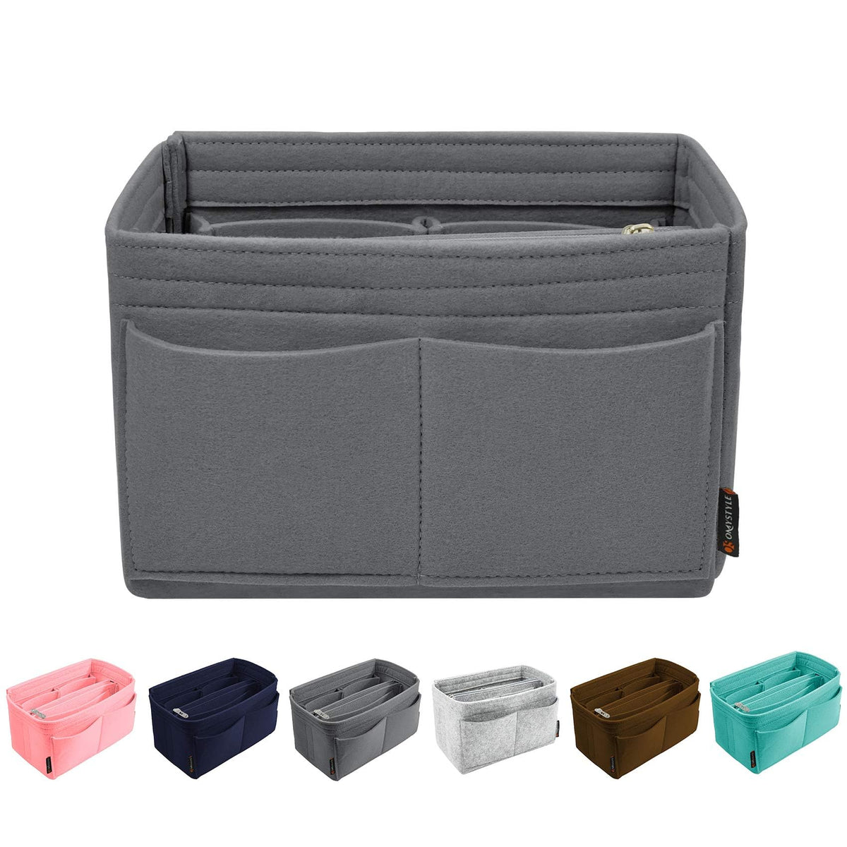 OMYSTYLE Purse Organizer Insert, Felt Tote Bag Organizer Insert with 6 Size