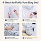 JOLLYVOGUE Small Dog Bed, Calming Dog Beds for Small Dogs & Indoor Cats - 20 Inches Donut Washable Cat Bed for Kittens & Puppies, Round Fluffy Plush Faux Fur Pet Beds(Smoke Grey)