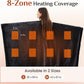 JOLLYVOGUE USB Heated Wearable Blanket with Snaps, 35 x 63 Inch, Black