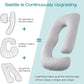 Sasttie Cooling Pregnancy Pillows for Sleeping, 57'' Full Body Pillow