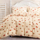 JOLLYVOGUE Kids Duvet Cover Set Twin/Twin XL, Pink Bowknot, 2-Piece