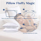 JOLLYVOGUE Bed Pillows Standard Size Set of 4, Cooling and Supportive Full Pillow 4 Pack with Down Alternative Filling for Side and Back Sleepers, Hotel Collection