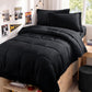 JOLLYVOGUE Twin Comforter Set, Ultra-Soft Bed in a Bag Twin Size 5 Pieces, Oeko-TEX Certified Bedding Set with Down Alternative Comforter, Sheets, Pillowcases & Shams, Dark & Light Grey
