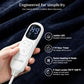 JOLLYVOGUE Wearable Heated Blanket - Heating Electric Blanket with Sleeves & Foot Pocket, Heated Throw for Adult, Birthday Gifts with 7 Heat Settings & Fixed 4h Auto Shut-Off (50 * 70 Inch, Blue)