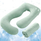Sasttie Cooling Pregnancy Pillow Cover for 57-inch Maternity Pillow, Gray