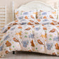 JOLLYVOGUE Kids Duvet Cover Set Twin/Twin XL, Pink Bowknot, 2-Piece