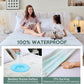 MUXHOMO Twin Mattress Protector Waterproof, Mattress Cover Twin Size Bed, Cooling and Breathable Bed Pad Cover, Deep Pocket 8"-21"